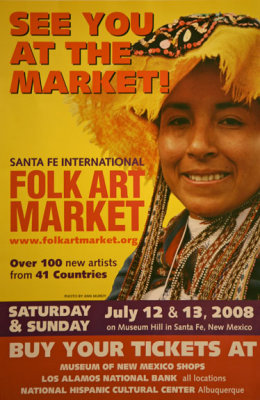 Poster for the 2008 Santa Fe Int'l Folk Art Market