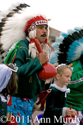 Donaciano Montoya in procession