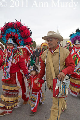 Heading for the procession