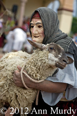 Masked Dancer with sheep