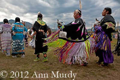 Women entering circle