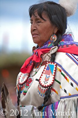 Lady in buck skin