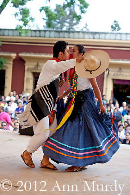 Mixteco Couple dancing the jarabe