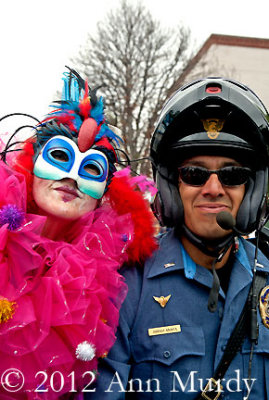 Carnival Girl with Santa Fe Police Officer