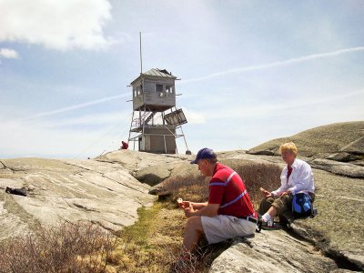 Fire Tower At the Summit & Time for Lunch (Paul and Eleanor)