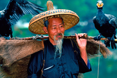 Cormorant fisherman in Yangshou