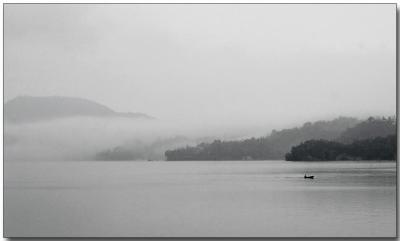 Misty morning fishing
