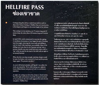 Hellfire Pass - Also called Konyu Cutting