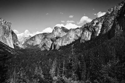Yosemite -Tunnel View B&W