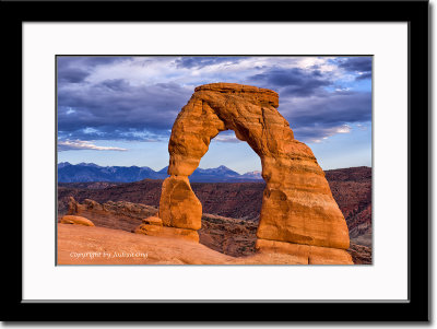 Delicate Arch Basking in Low Setting Sun