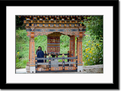 Prayer Wheel at Simthoka Dzong