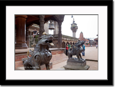 Lion Statue at Durbar Square