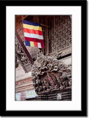 Flag Showing Buddhism