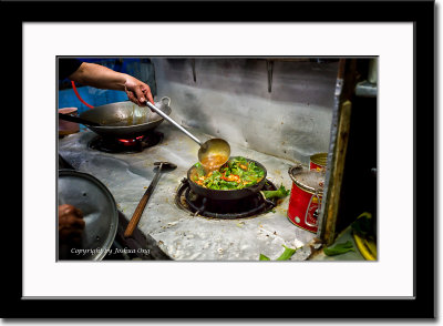 Bayem (Spinach) with Shrimp Dish