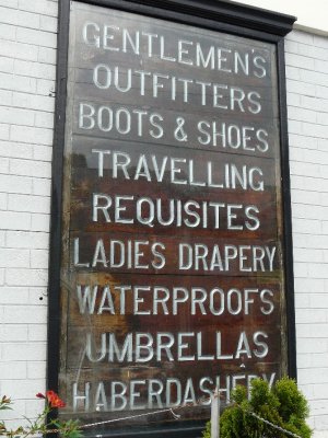 Haberdashery Indeed!