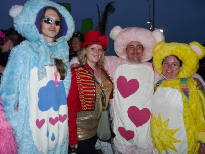 A welcome appearance from the Glastonbury Care Bears
