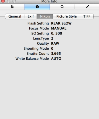 d90 exif shutter count