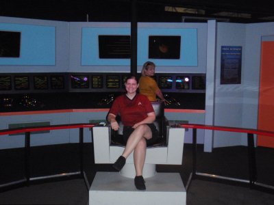 Bev and Daphne on the original series Enterprise bridge