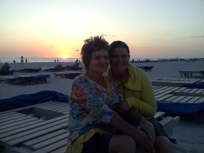 At St. Pete beach for the sunset