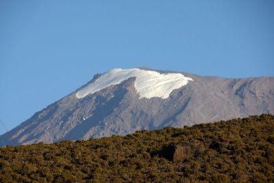 Remaining snow at Mount Kilimanjaro