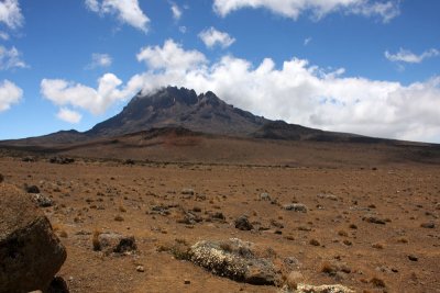 The view over Mawenzi from the Saddle