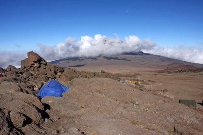 The view from Kibo camp