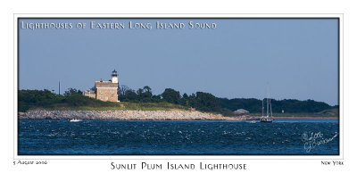 Sunlit Plum Island Lighthouse - 12750