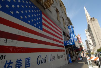 god less america in china town