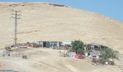 small group of bedouin homes just east of Jerusalem