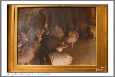 Rptition d'un ballet sur la scne - Edgar Degas