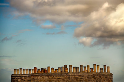 Chimney Pots in the Clouds