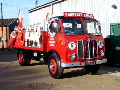 Vintage lorry used for Santa's arrival