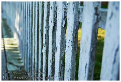 Fence in need of paint