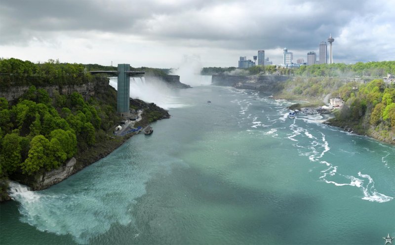 Storm over Niagara Falls