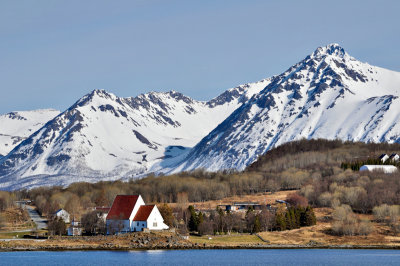 Trondnes Church near Harstad