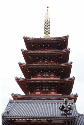 Five Story Pagoda Sensoji Temple Area