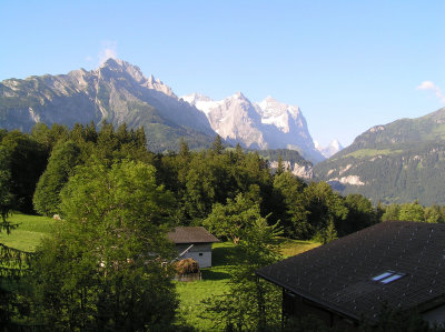 On to Switzerland...this is the view from our Reuti porch