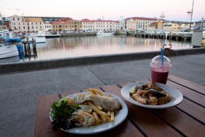 Fresh Seafood Dinner at the waterfront @ Hobart