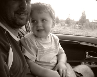 A and Daddy driving Parc Safari.jpg
