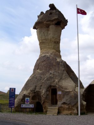 posterunek zandarmerii :)/ Cappadocian police station - built into a fairy chimney