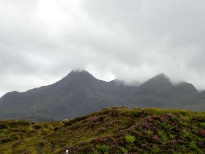 Finally the Cuillin is visible (just)