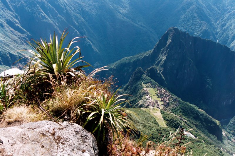 MP seen from Machu Picchu Mountain