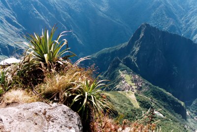 MP seen from Machu Picchu Mountain