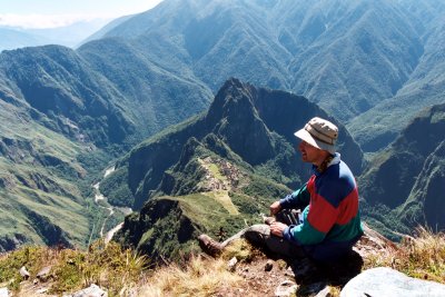 MP seen from Machu Picchu Mountain