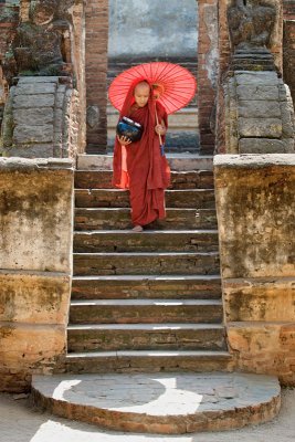 Young Monk near Ananda Tempel
