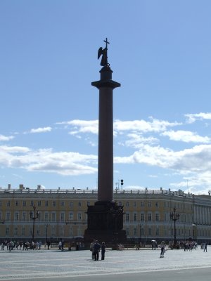 Alexander Column in Palace Square (St. Petersburg, Russia)