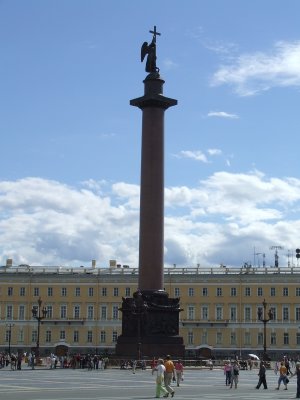 Alexander Column in Palace Square (St. Petersburg, Russia)