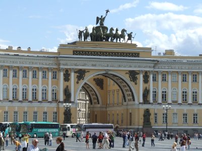 Arch of the General Staff Building, Palace Square (St. Petersburg, Russia)