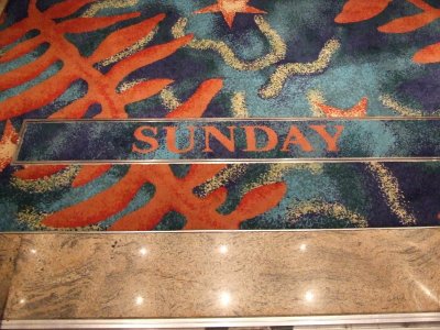 The elevators always tell you what day it is