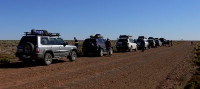 On track between Coober Pedy and Oodnadatta, South Australia